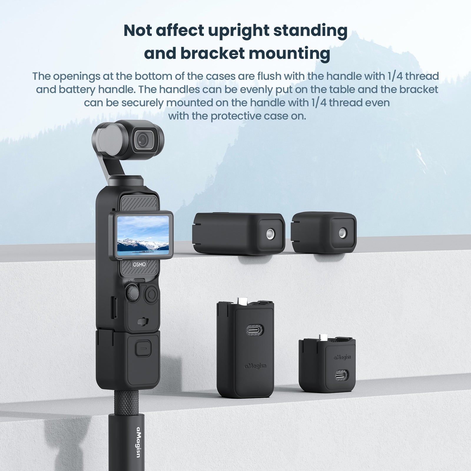 AMAGISN Silicone Protective Case for DJI Osmo Pocket 3 Action Camera Accessories Kit AMAGISN Silicone Protective Case for DJI Osmo Pocket 3 Action Camera Accessories Kit